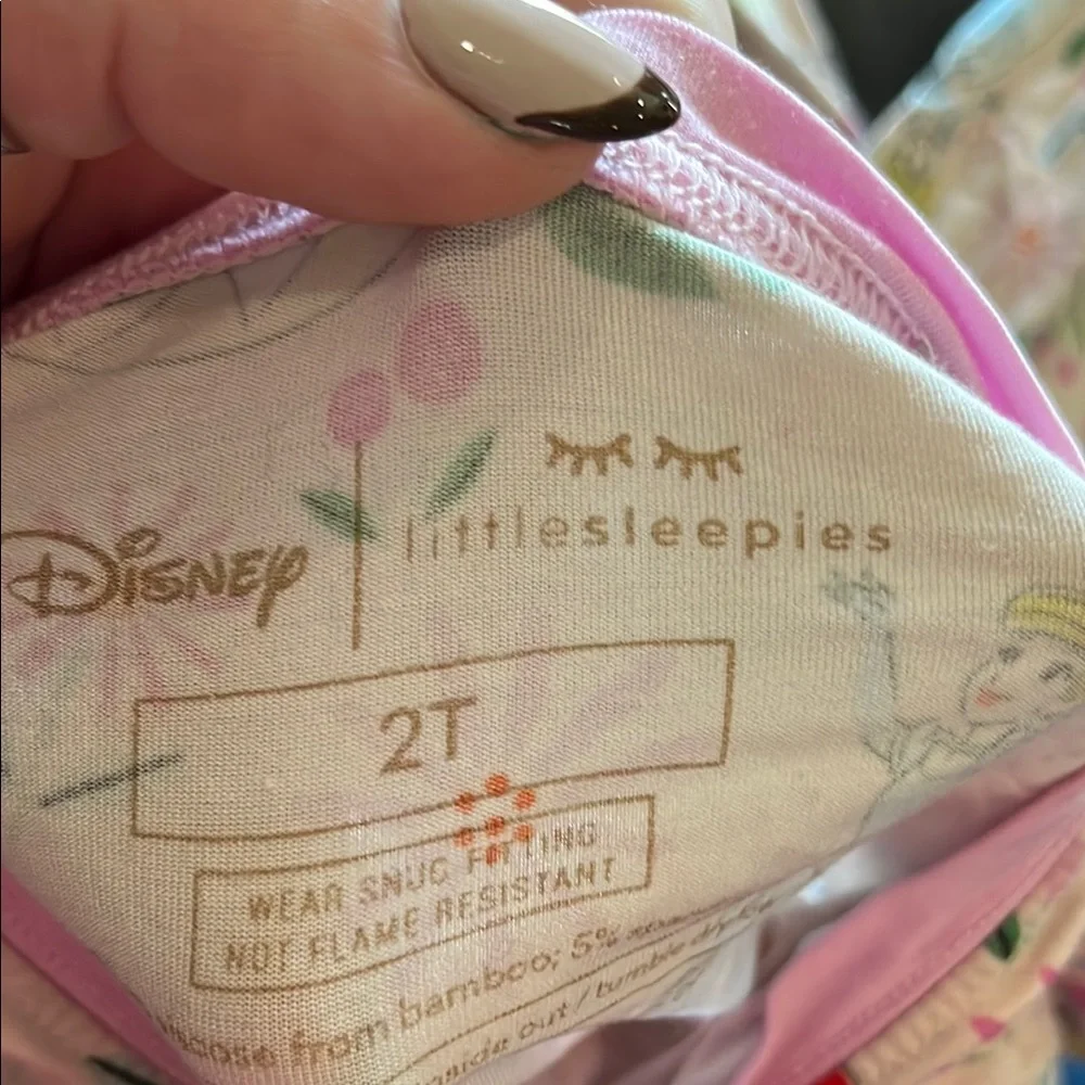 B43 Little Sleepies OG Disney Princess 2pc Bamboo PJ Set— 2t, see all pics - Picture 2 of 5